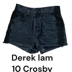 Derek Lam denim size 25 xs 10 Crosby black high waist cutoff 25